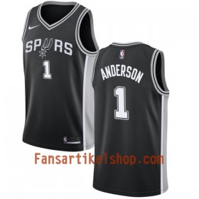 NBA San Antonio Spurs Trikot Kyle Anderson 1 Nike 2017-18 Schwarz Swingman - Herren